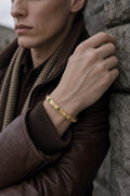 Gold Bangle - worn on male wrist