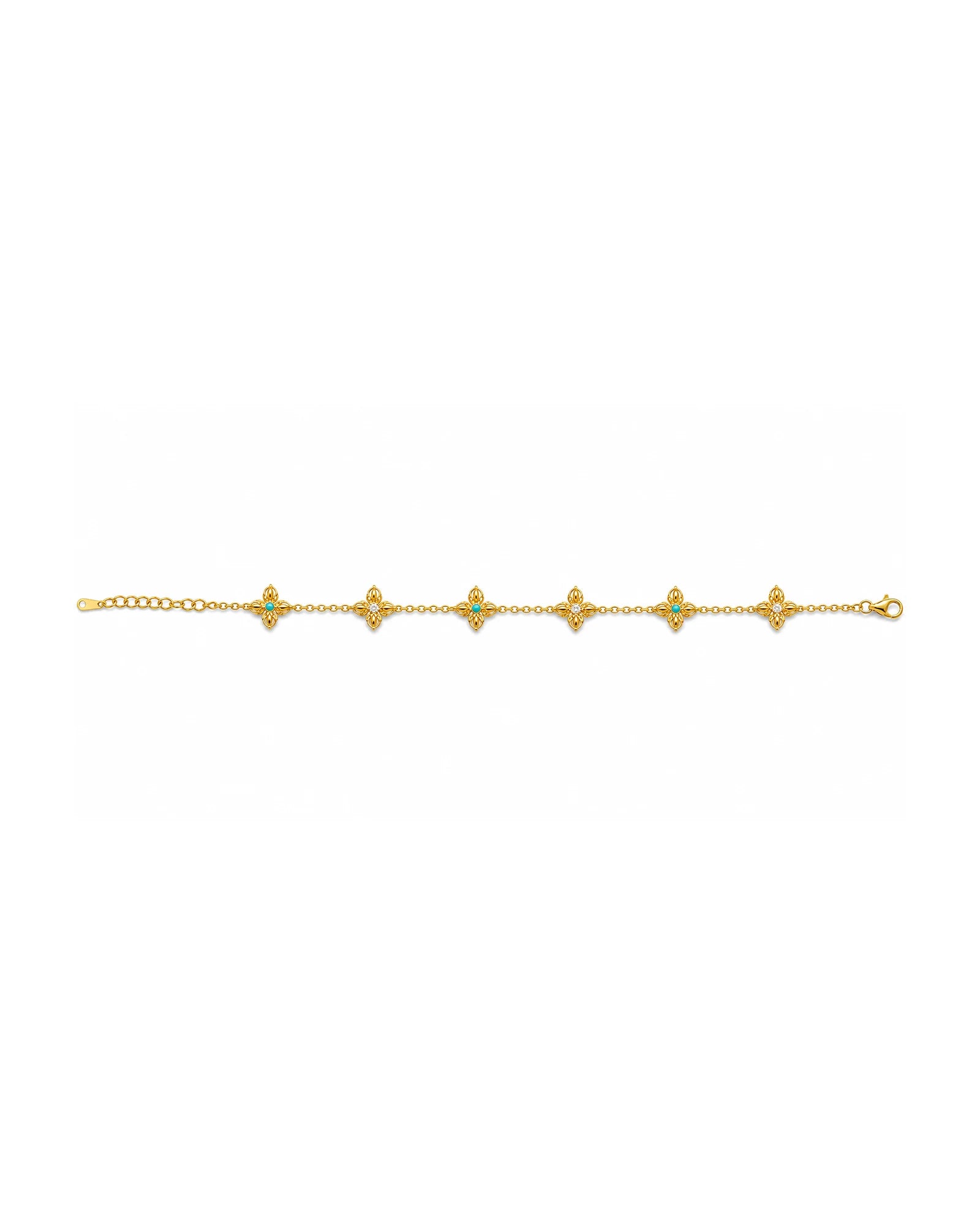 Vajra Bracelet — gold, horizontal product layout